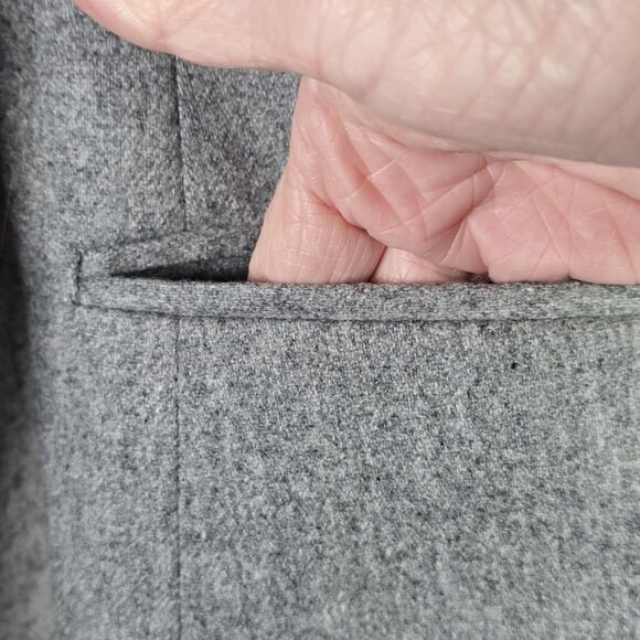 Saville Wool Blend Blazer Gray Classic Career Lined Size 14 Fall Winter Vintage - Picture 7 of 13